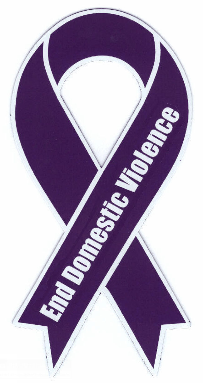 Image of an End Domestic Violence Ribbon